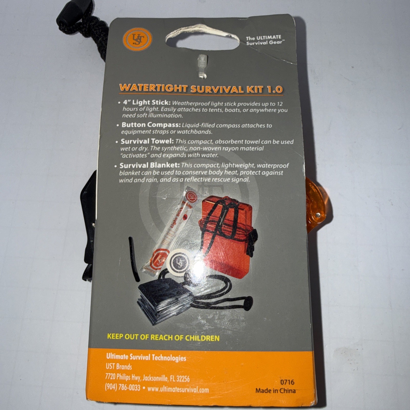 UST Ultimate Survival Technologies Watertight Survival Kit 1.0 Emergency