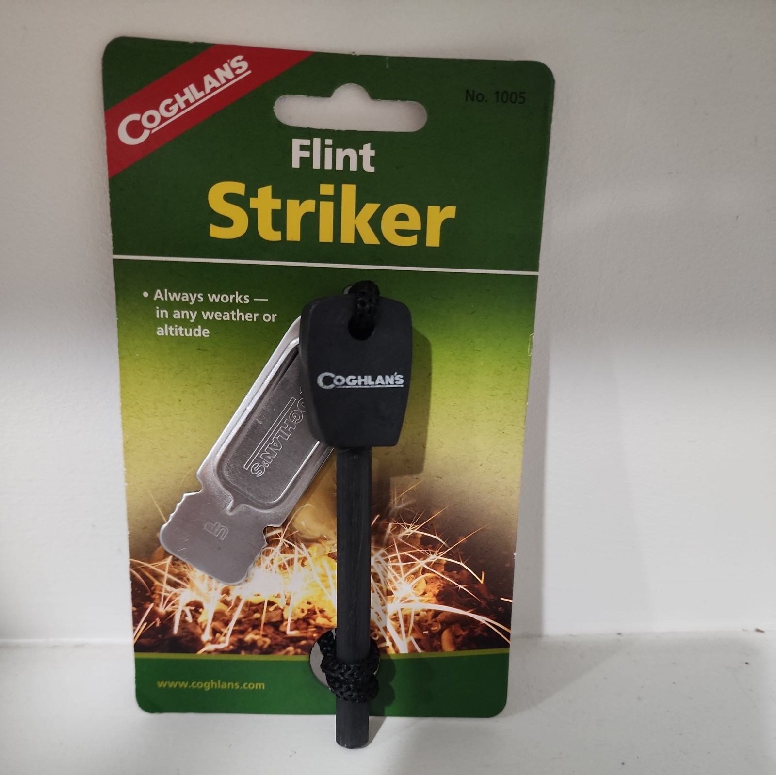 Coghlan’s Flint Striker Ferro Cerrium Fire Starter Rod w/ Steel Camping Survival
