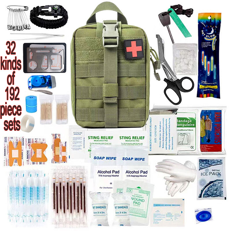 Outdoor bag Outdoor Emergency Kit Outdoor Kit Car First Aid Kit 192pcs/bag