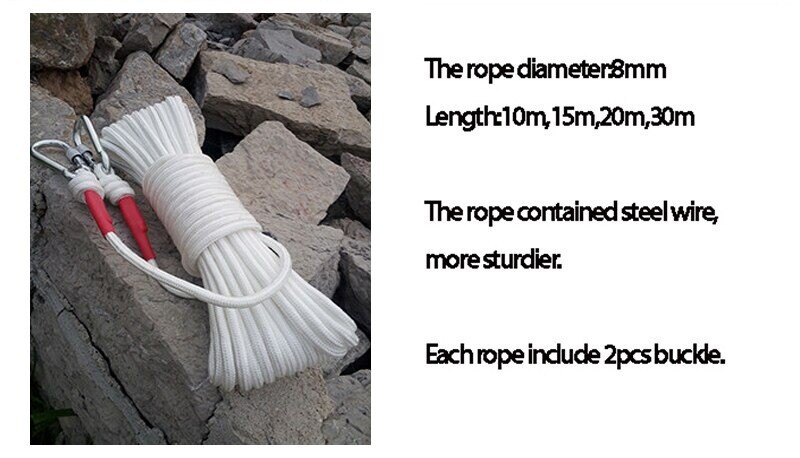 Anti Burn Flame Fire Resistant Proof Rope Emergency Survival Building Escape