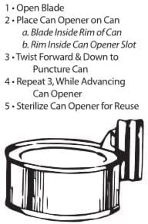 ‘s U.S. SHELBY CO. Military Style Can Openers, P-38 & P-51 Combo Pack