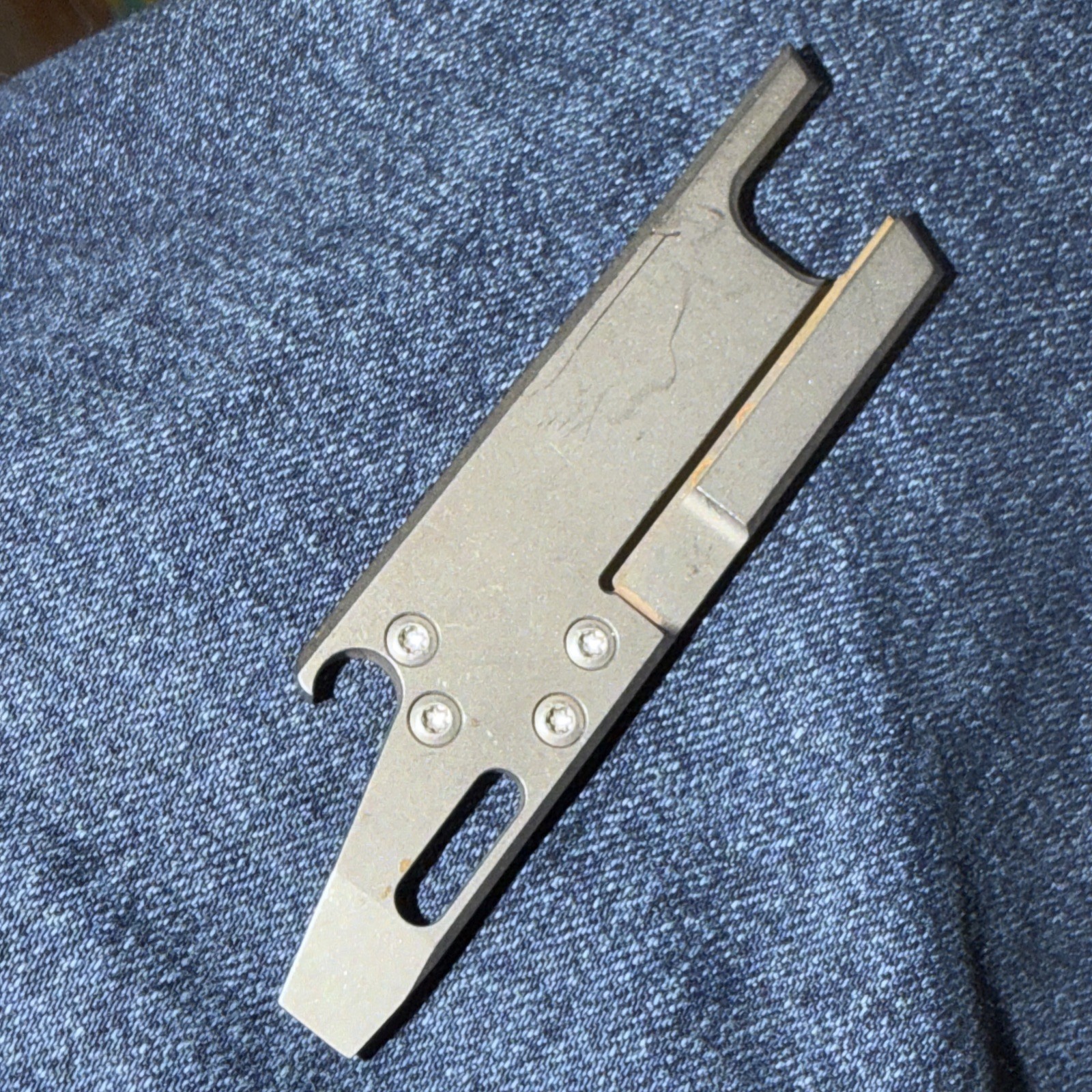 Rexford RUT One Of The First Generation Pieces. Titanium With KYDEX Neck Lanyard