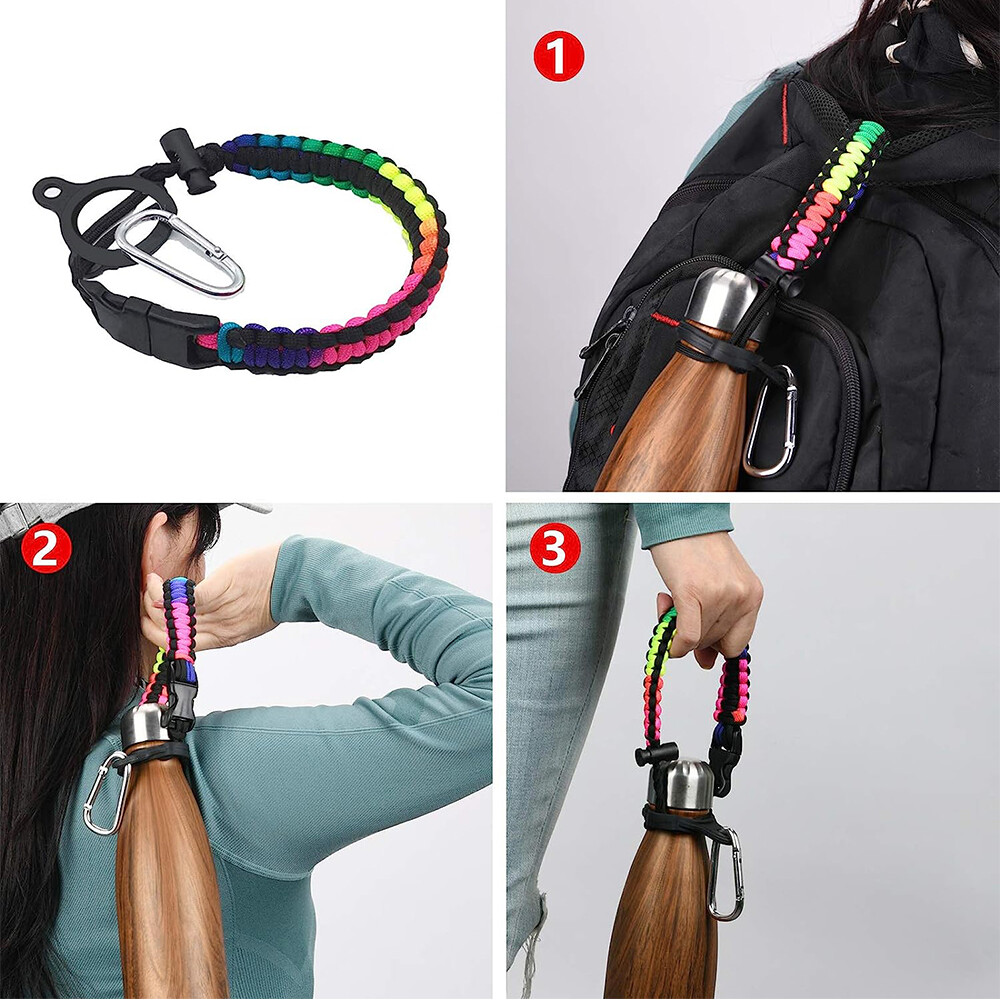 1Set Adult /Child Outdoor 6.5cm Diameter Cup Straps for Climbing/Travel/Fishing