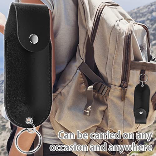 Pepper Spray Pouch, PU Leather Pepper Spray Holster, Mini Portable Top Flap