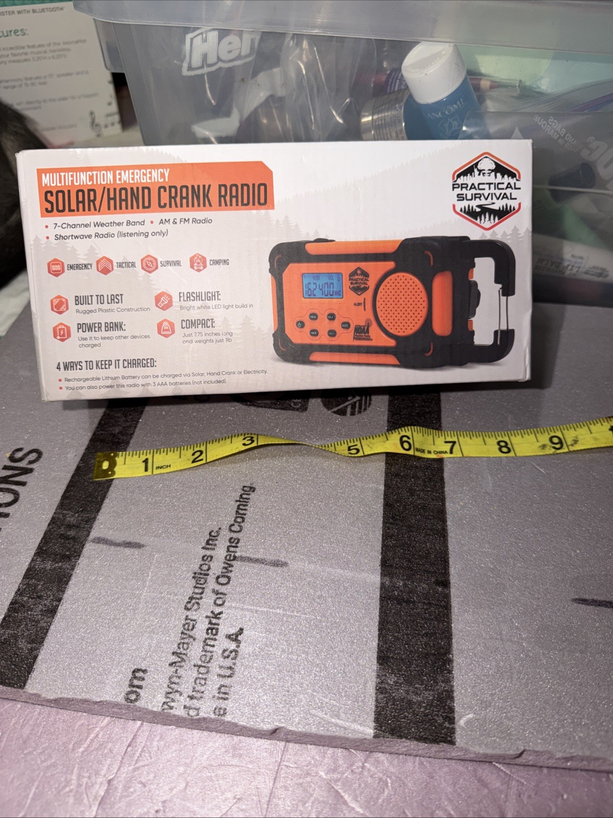 Multifunction Emergency Solar Hand Crank Radio/ Power Bank