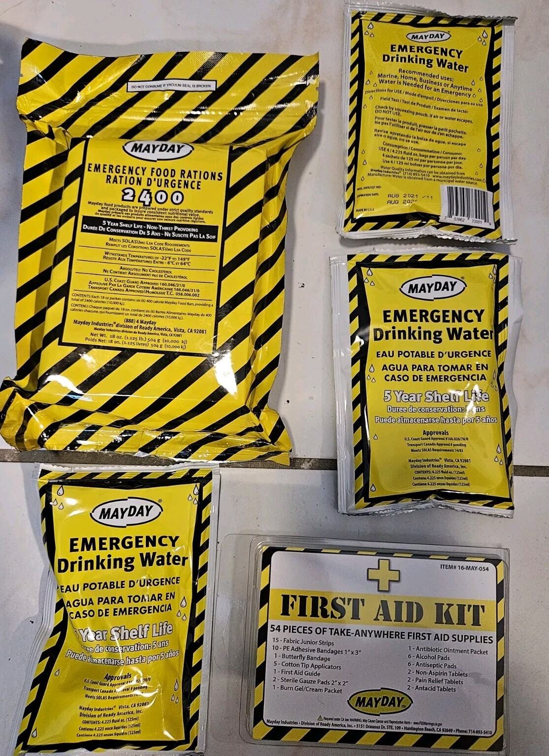 Ready America 70185 72 Hour Enhanced Emergency Kit, 1-Person, 3-Day Backpack