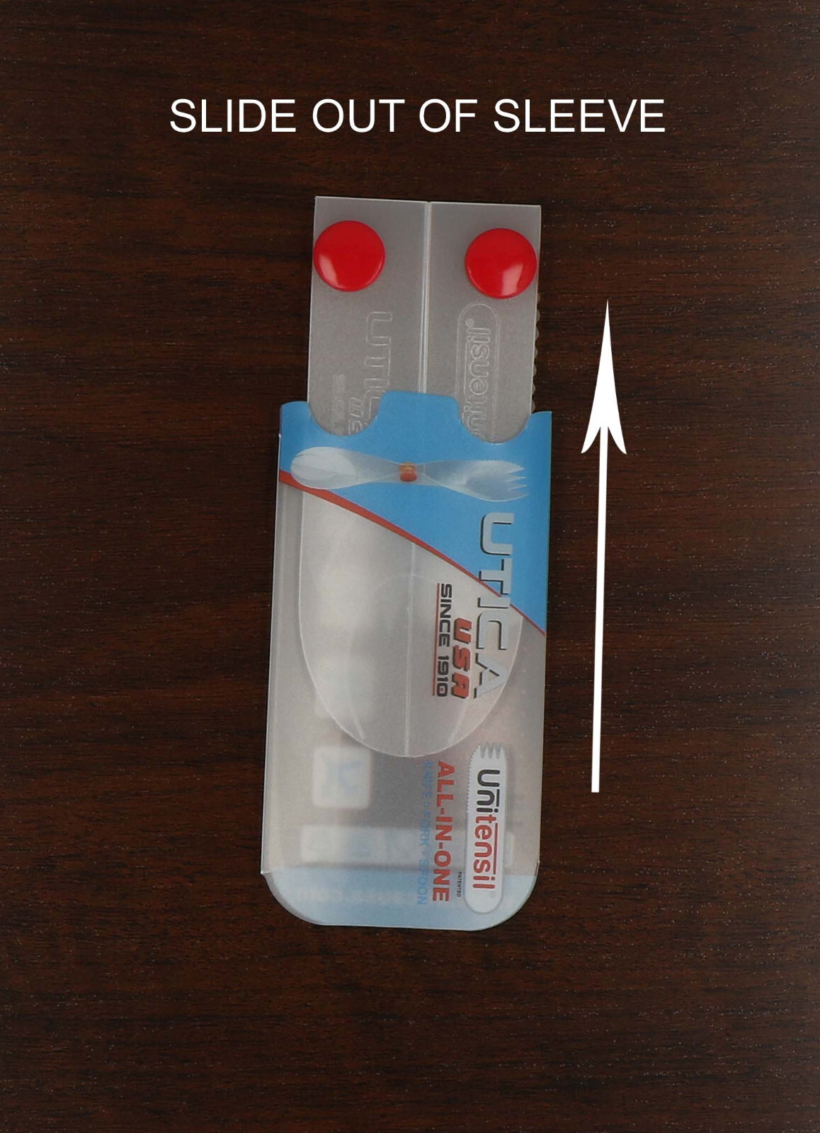 Utica Unitensil, unique, all-in-one fork, knife, and spoon! Reusable – Survival