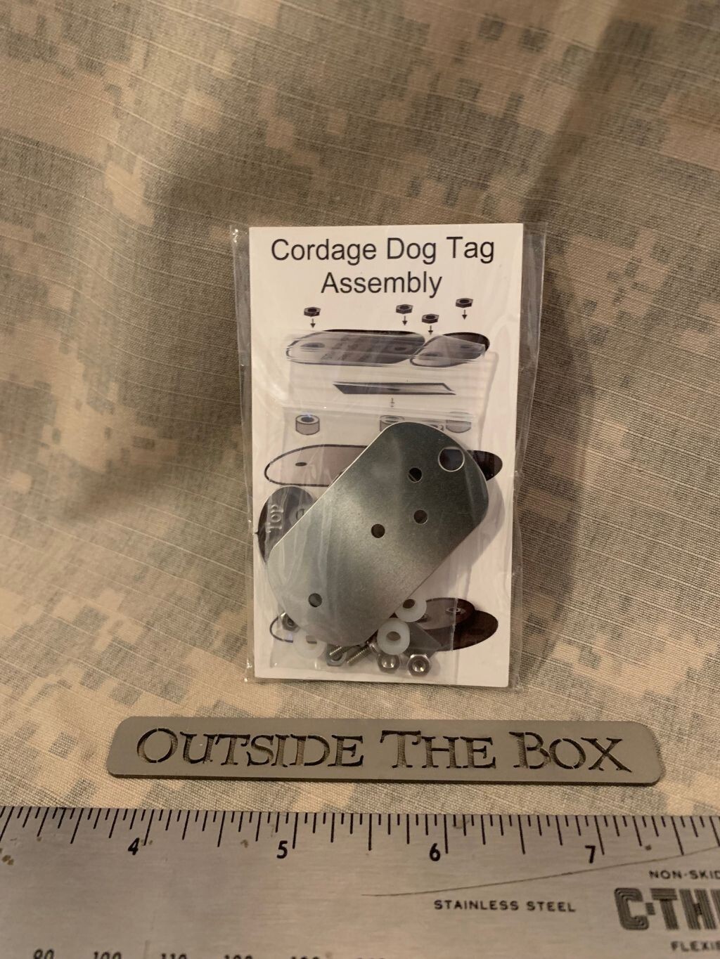 Emergency/Survival: Grim Workshop NEW – Cordage Making Dog Tag – MADE IN USA!
