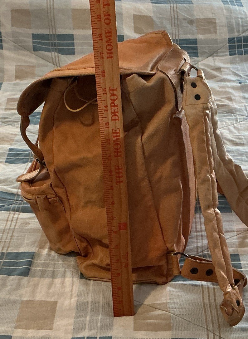 Tan Leather Backpack