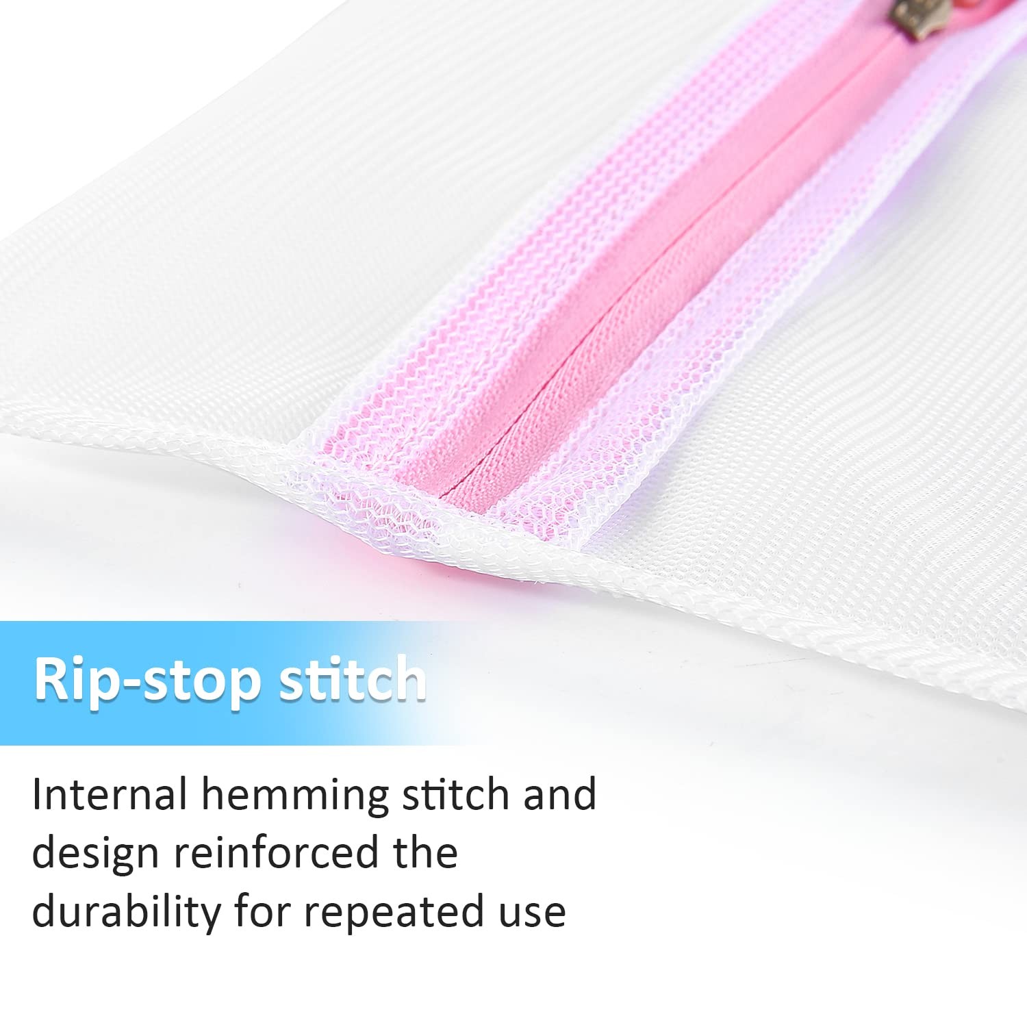 GOGOODA Mesh Laundry Bags for Delicates 1XXL, 1XL,1L,1M,1S,2 bra bags, White