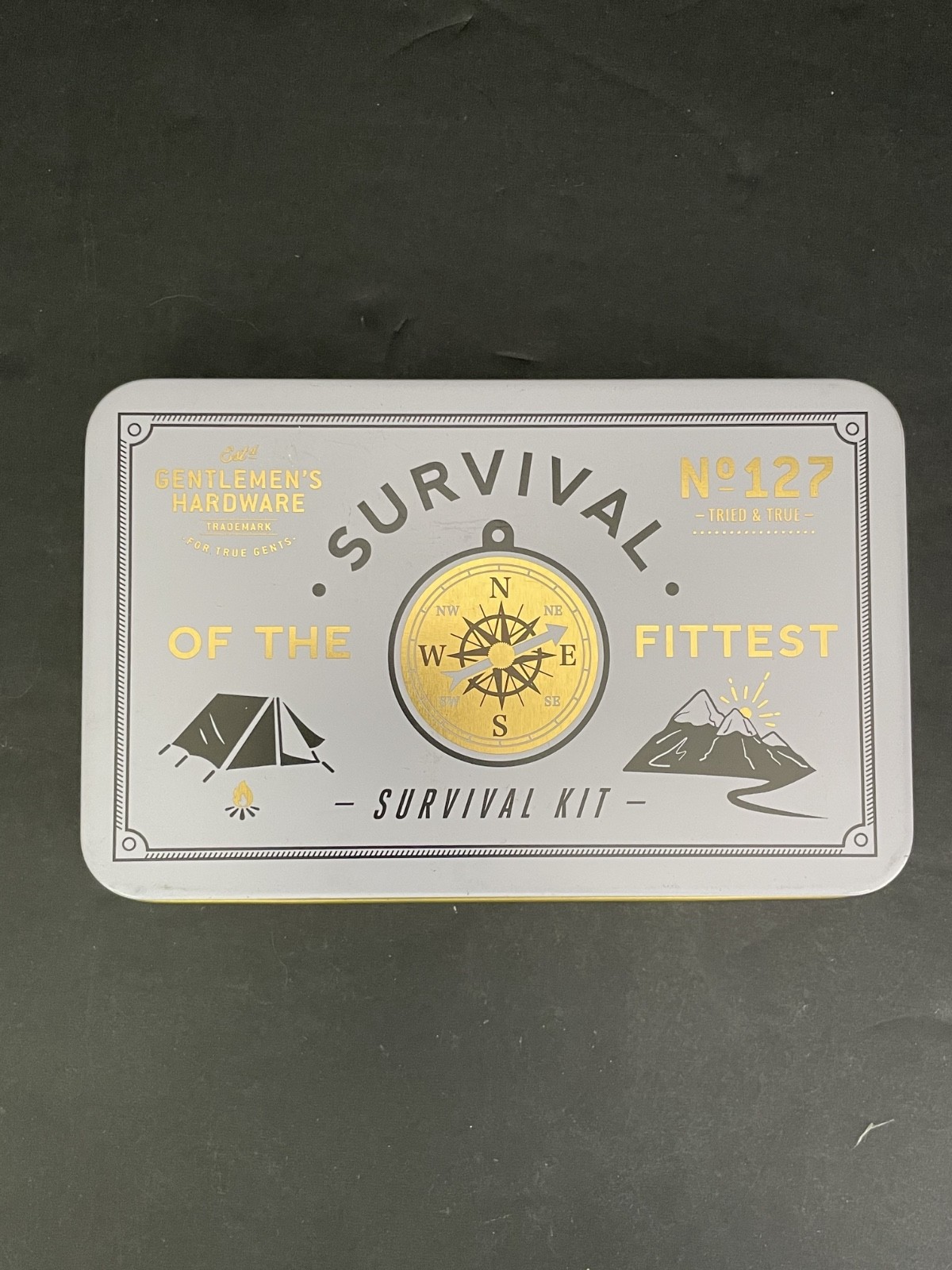 Gentlemen’s Hardware Survival Kit No 127 Camping Multi Tool Compass Fire Starter
