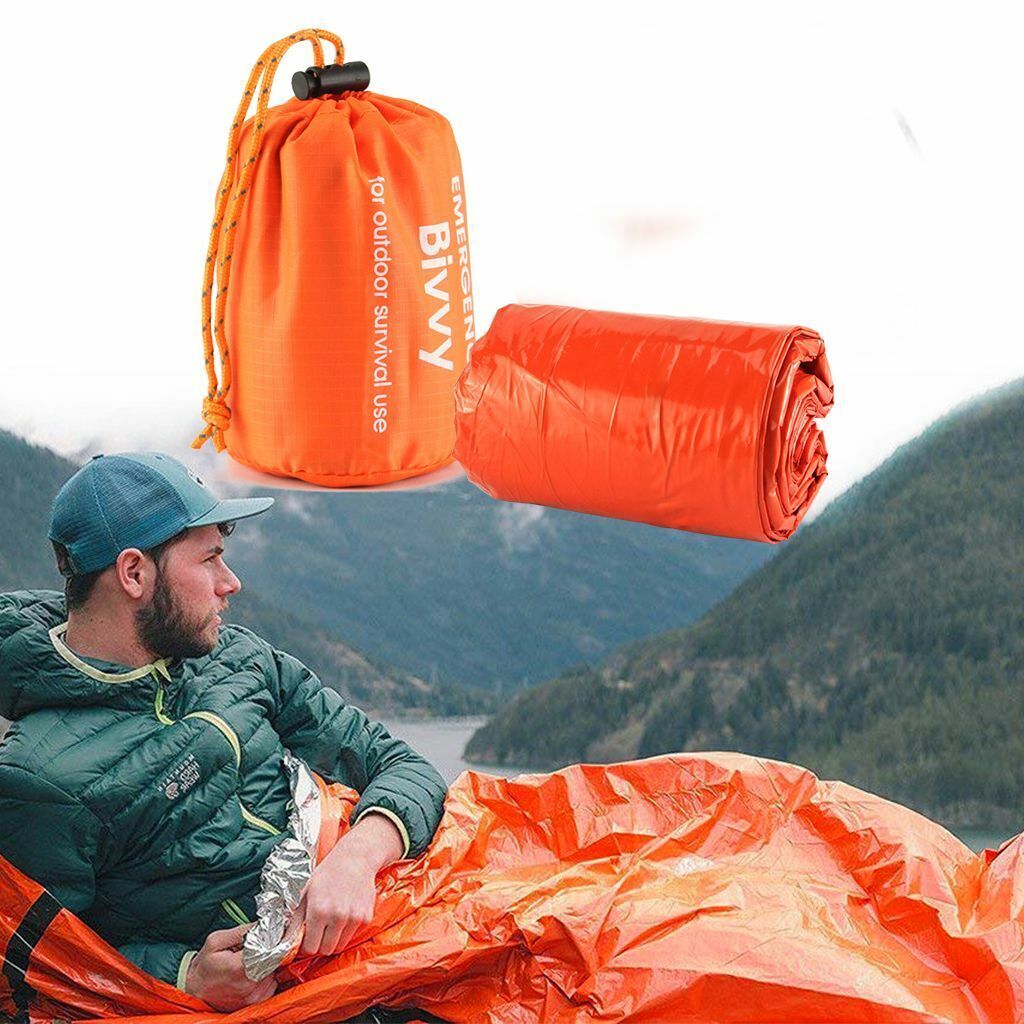 1-5Pack Emergency Sleeping Bags Thermal Blanket Waterproof Outdoor Survival Gear