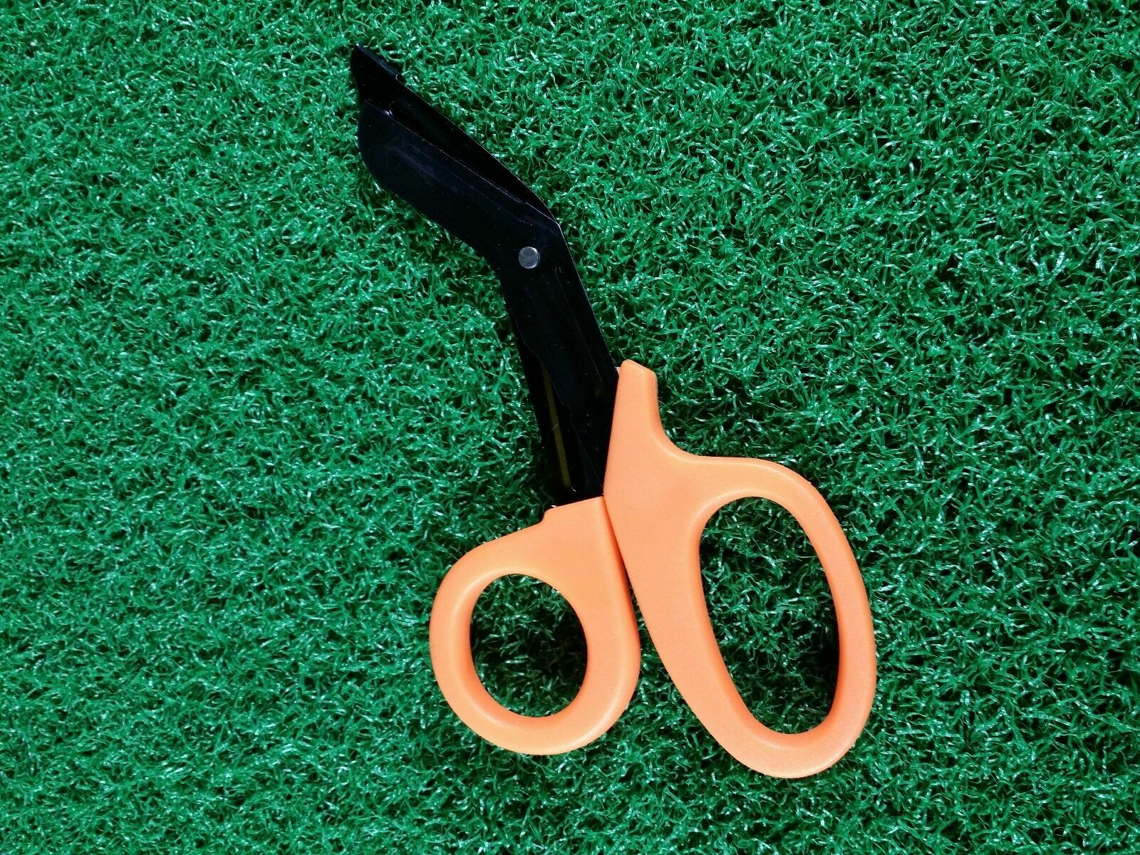 1st Aid Rescue Scissors EDC Stainless Steel Serrated Cutting Edges Orange Handle