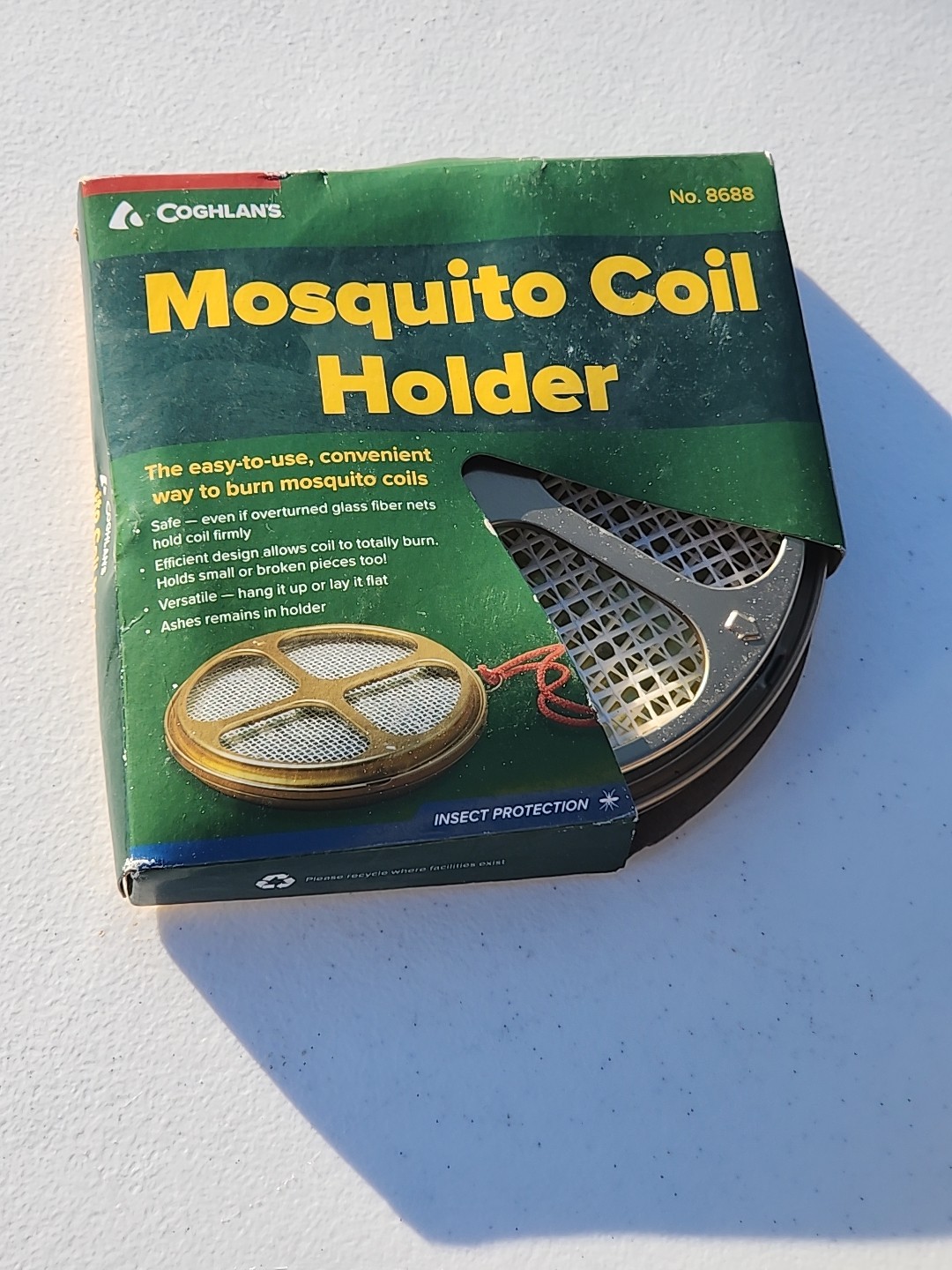 Coghlan’s Mosquito Glass Fiber Mesh Coil Holder Box are messed up