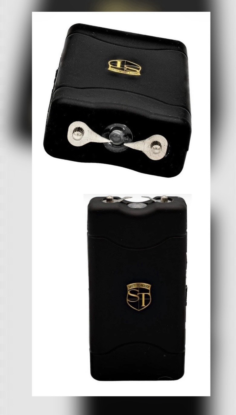 MAGNAVOLT Rechargeable Stun Gun POLICE Self Defense Protect 80 Million Volt BLK