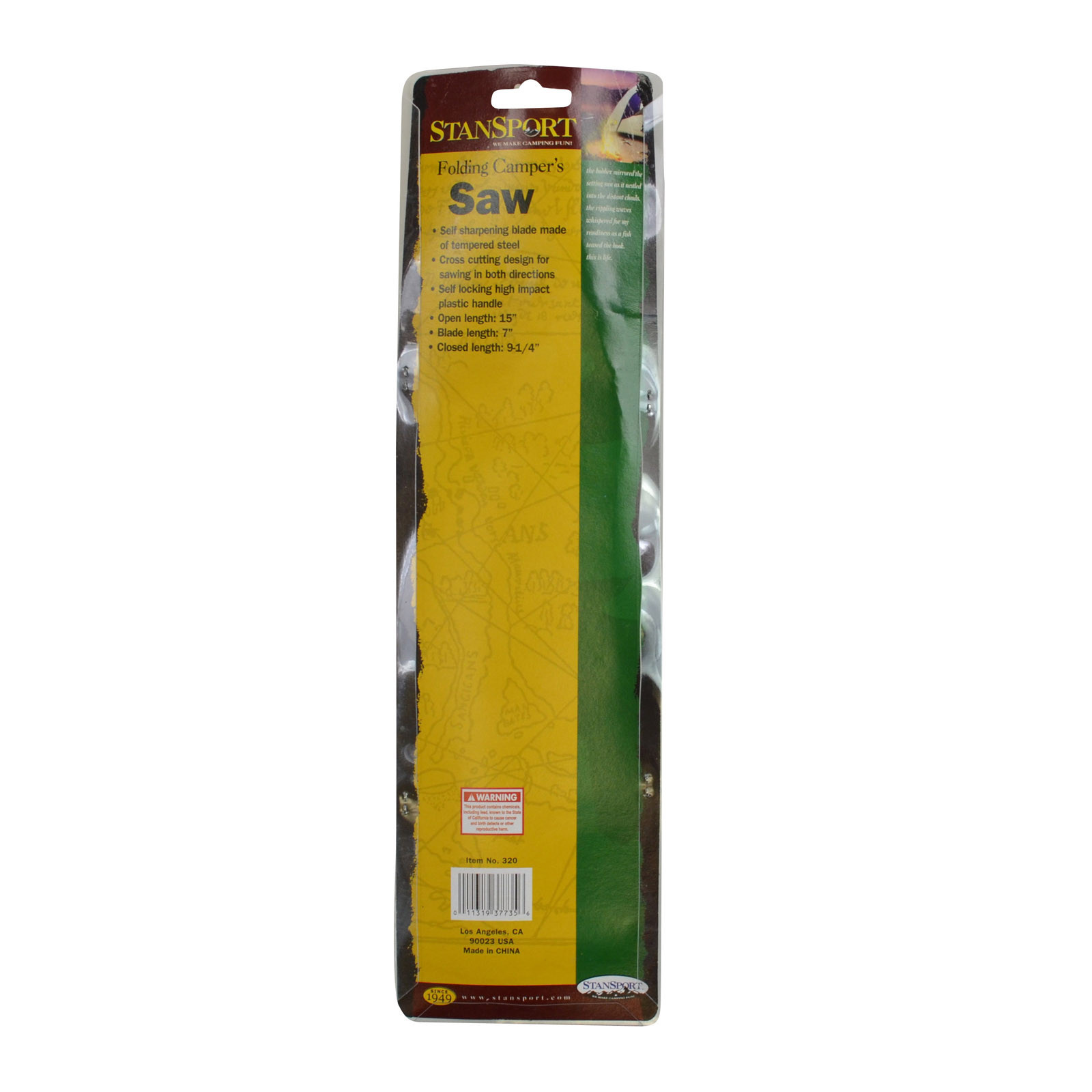 NEW Stansport Folding Campers Saw