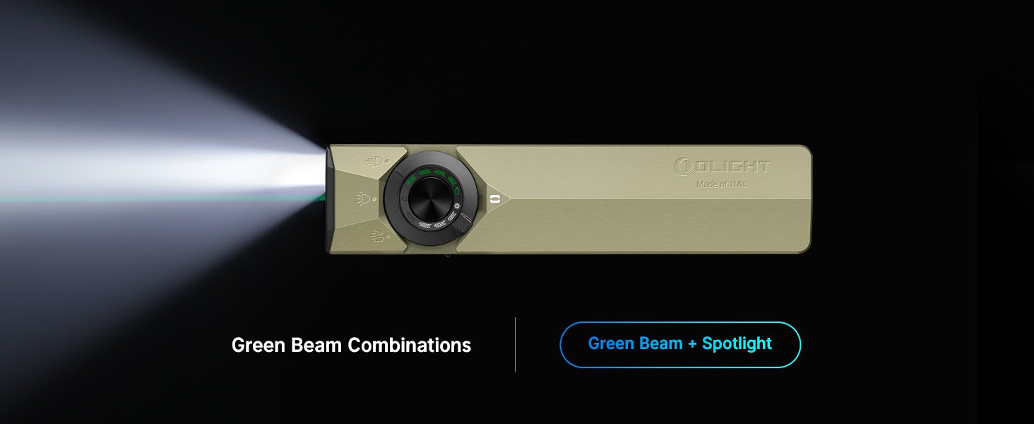 Olight ArkPro Ultra 1700 Lumen EDC Flashlight with UV Light & Green Laser