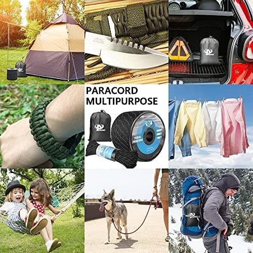 750Ib Reflective Paracord Rope,100′, 4mm 11 Strand 100FT, Fluorescent Green