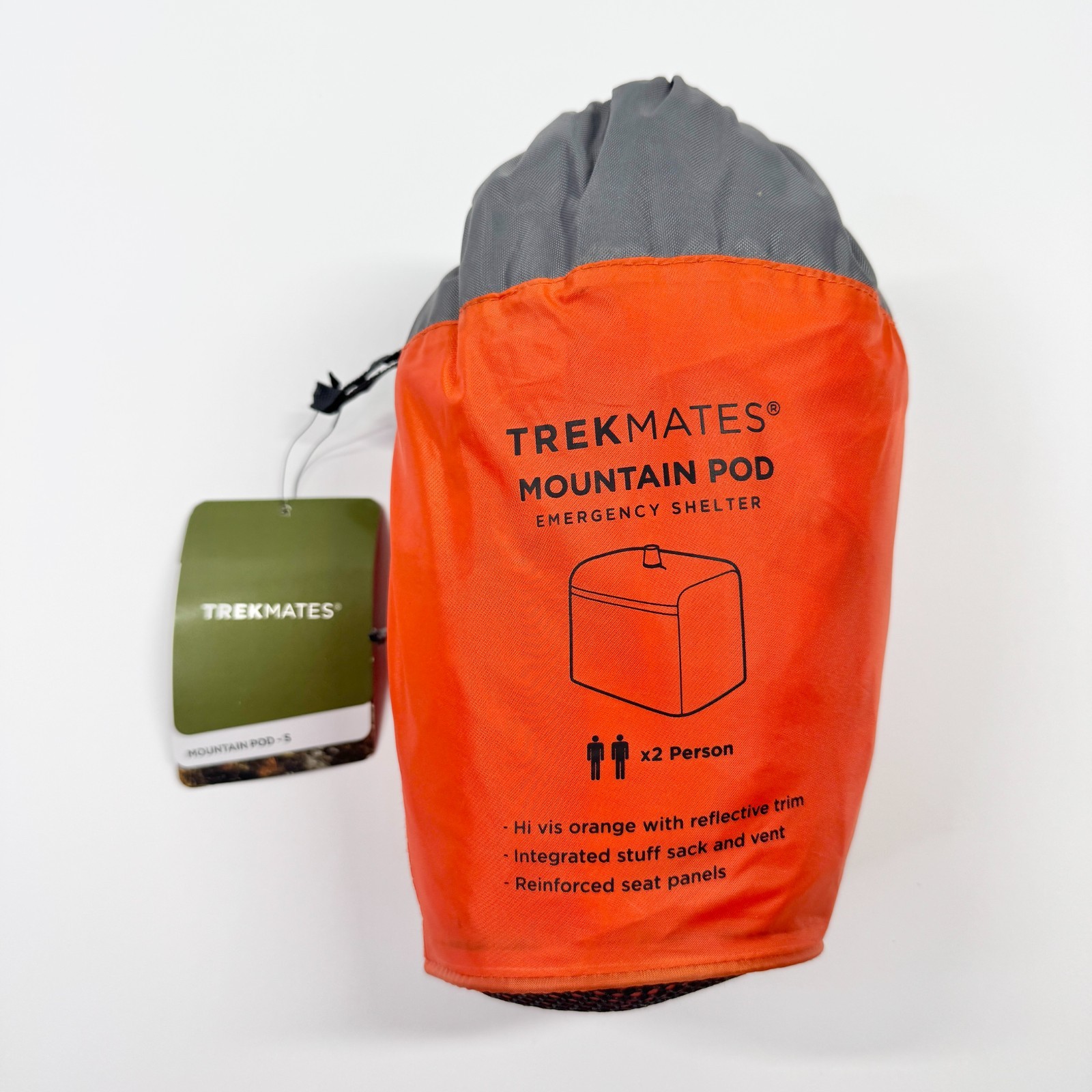 Trekmates Trek Mates Mountain Pod Emergency Shelter 2 Person Orange Brand New