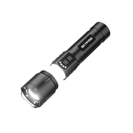 LED Flashlight with Camping Light,1139LM Super Bright,701M Long Range,4500mAh