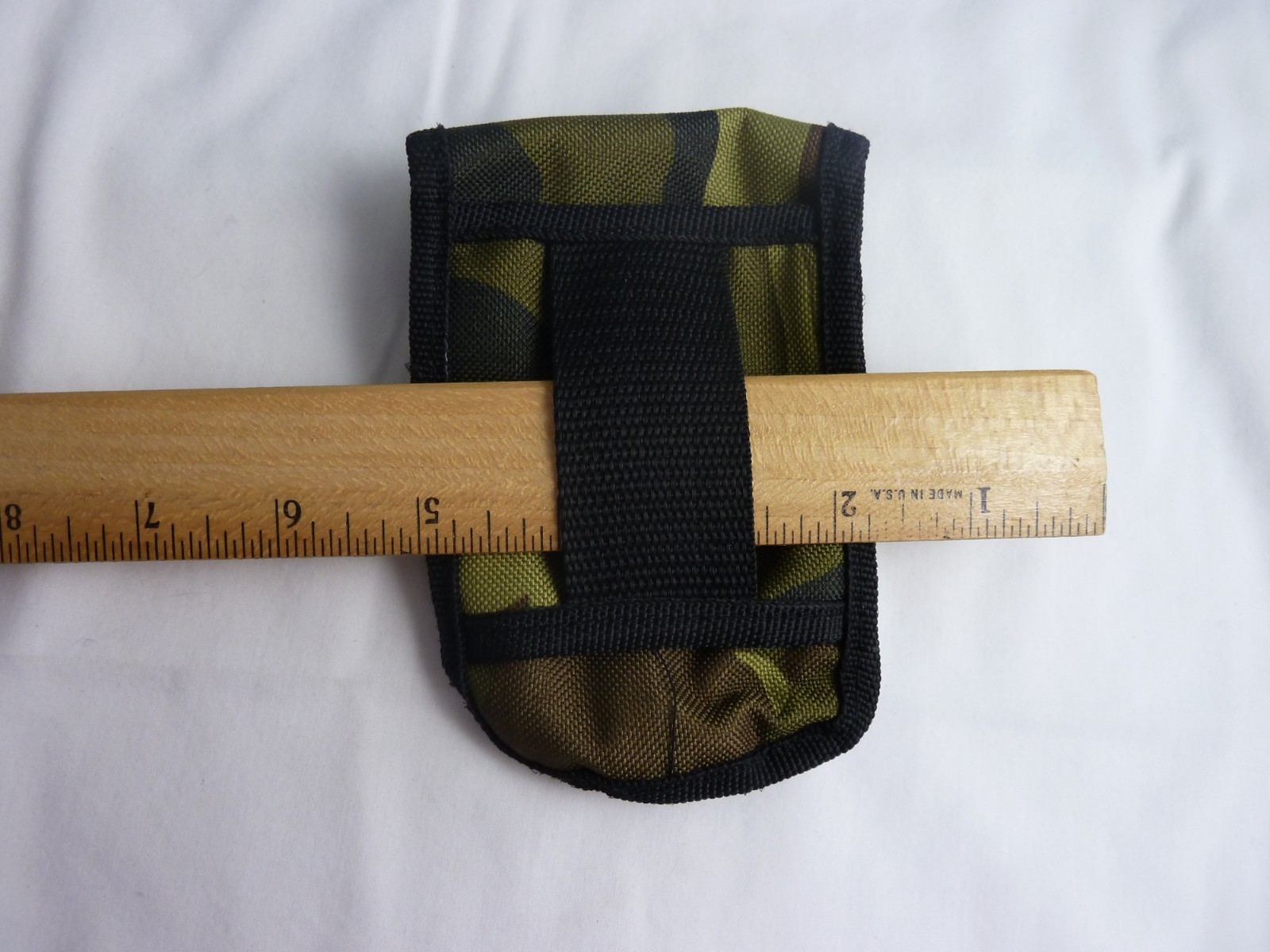 Appalachian Trail Camo Belt Pouch Hook Loop Closure 2 Section Pocket