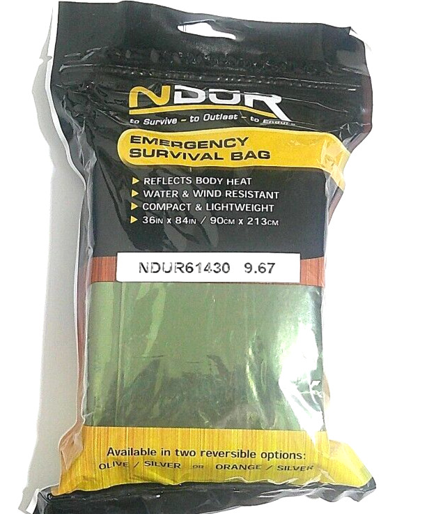 NDUR INSULATING EMERGENCY SURVIVAL BAG 61430