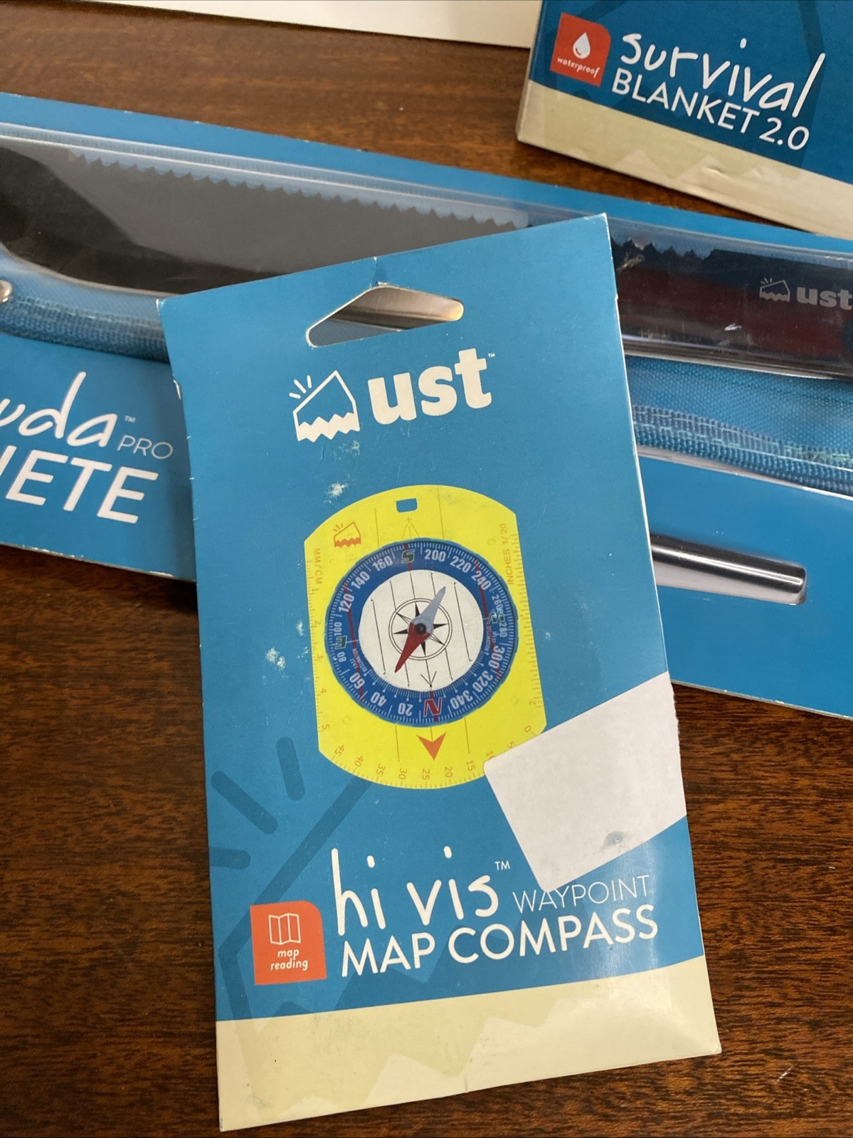UST survival Kit Blanket Compass Machete Fire Starter Whistle
