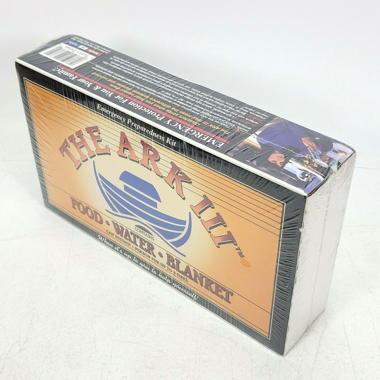 Emergency Preparedness The Ark III Food Water Survival Kit 1 Person 3 Day Sealed