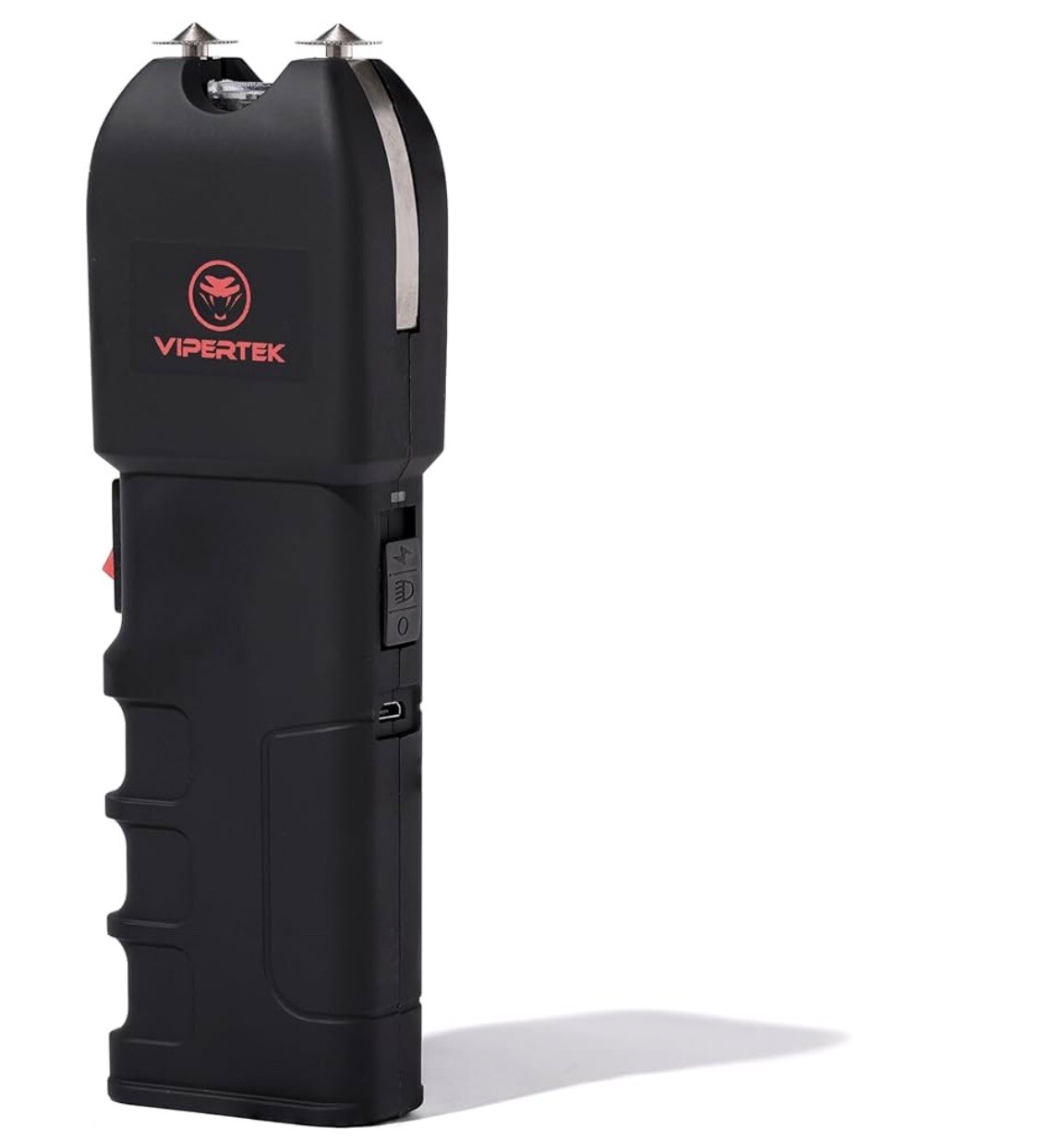VIPERTEK 700BV Rechargeable Stun Gun with 2 APE Keyring Pepper Spray