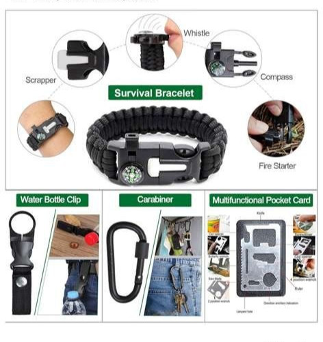35-in-1 Survival Kit Emergency First Aid Camping Hiking Gear