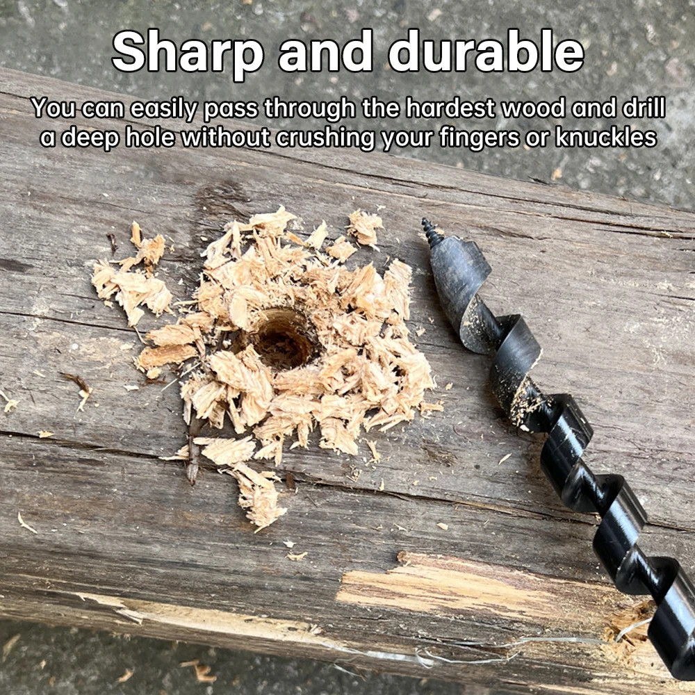 Carbon Steel Manual Auger Manual Survival Drill Center Drill Outdoor Hand Drill