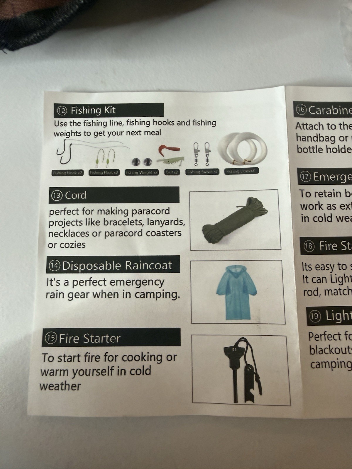 318 Piece Set Emergency Survival Kit First Aid Bug Out Military Kit