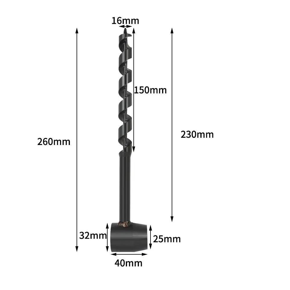 Wild Survival Hand Drill Portable Carbon Steel Manual Auger Drill Manual Wood Pu