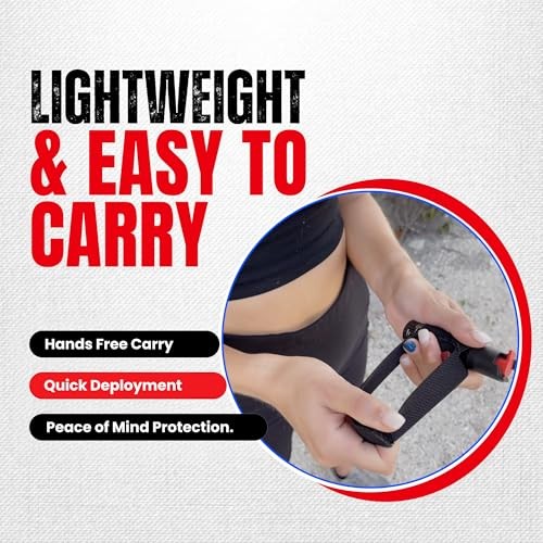 Pepper Spray Self Defense- Running Safety Gear – Jogging – Black 2 pack