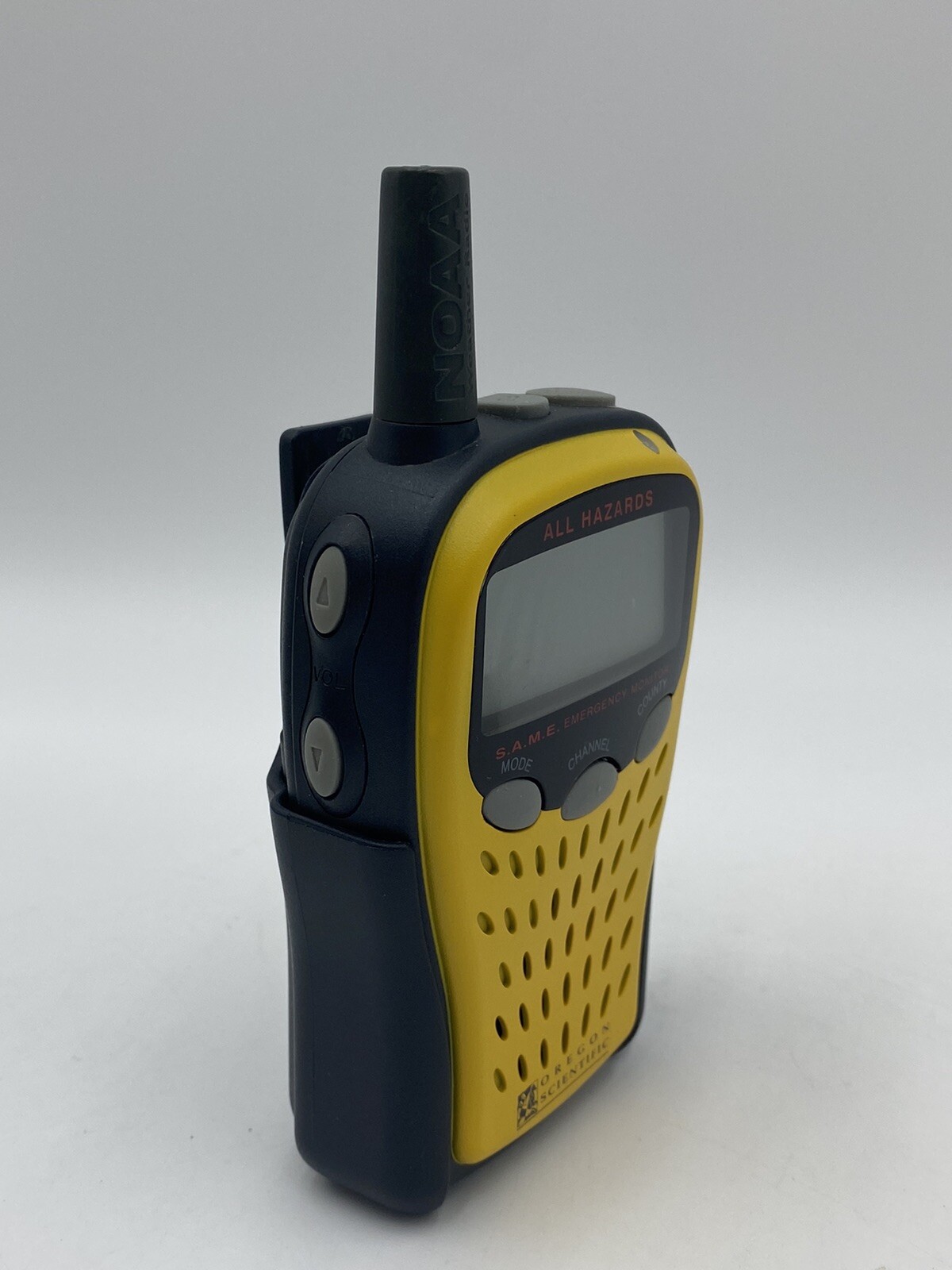 Oregon Scientific All Hazards Weather Radio Model WR102N Yellow. D2