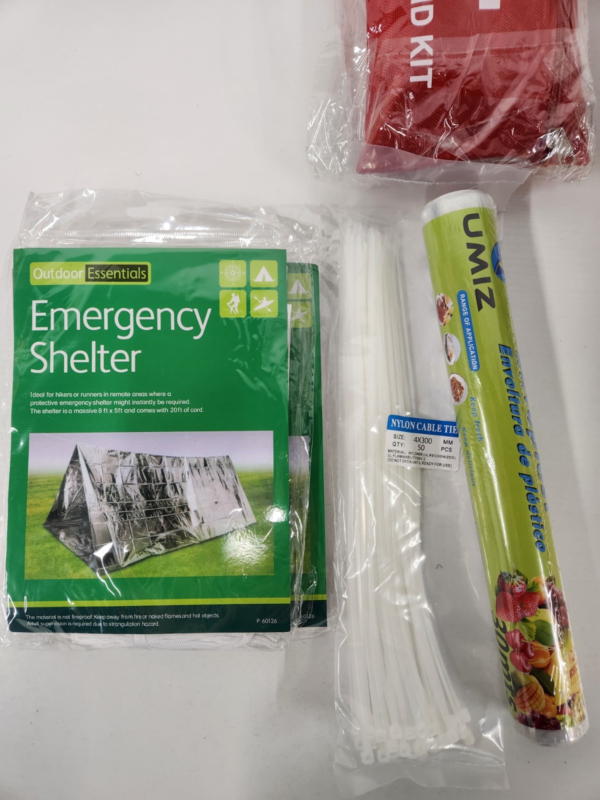 Emergency Survival Kit 369 Pieces Go Bag, Bug Out Bag, Disaster Preparedness Kit