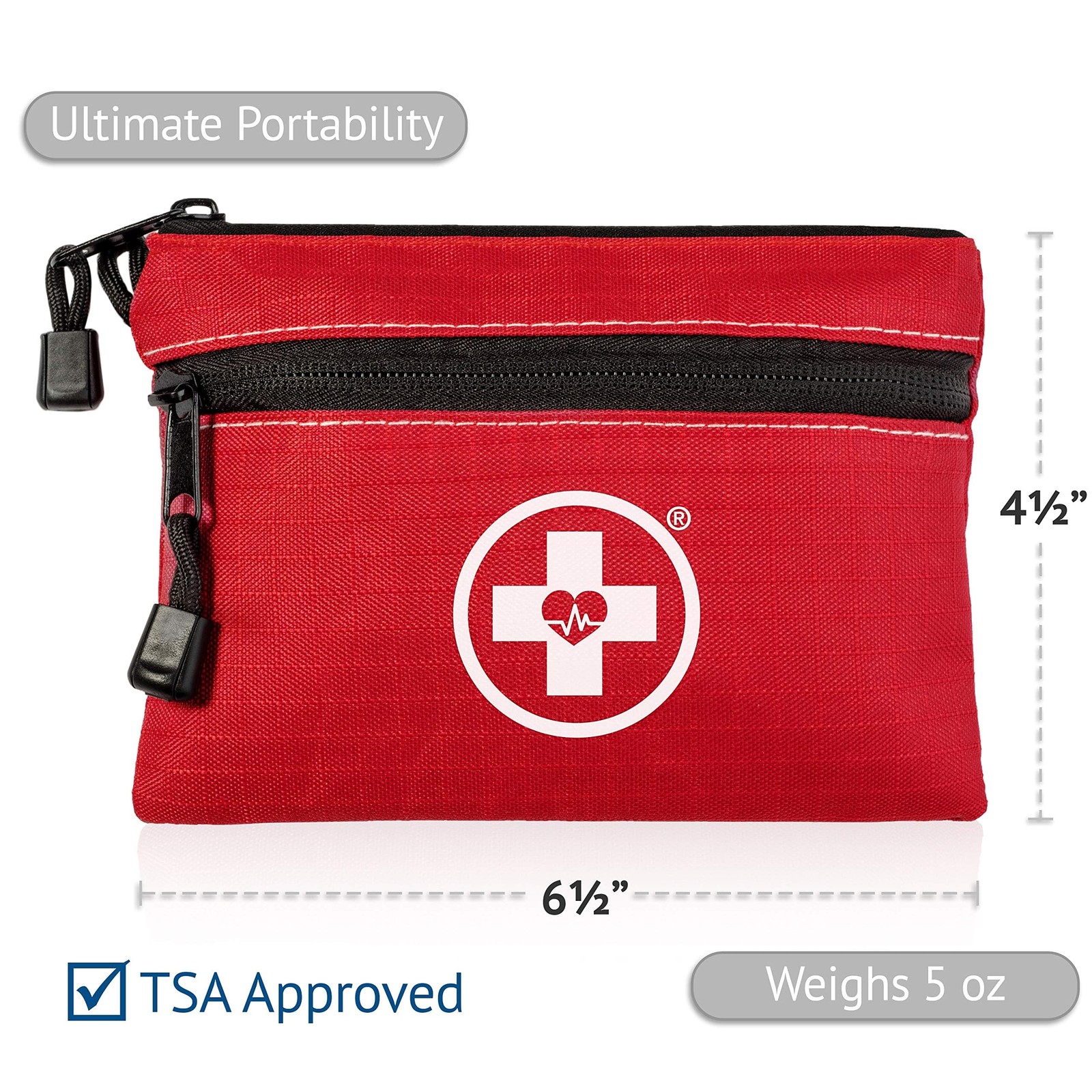Swiss Safe 2-in-1 First Aid Kit for Car, Travel & Home, 1 Pack,