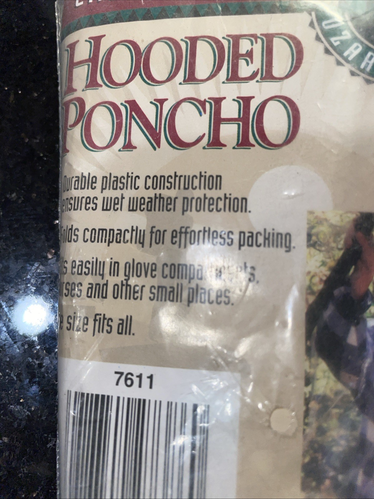 OZARK trail EMERGENCY Blanket & Hooded Poncho Emergancy Car Kit NOS