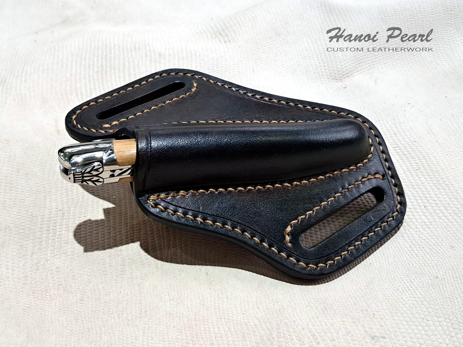 Custom Leather Sheath for Forge De Laguiole 12cm Folder [Sheath Only]