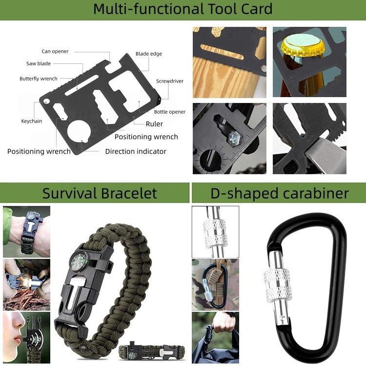 Tactical Drill First Aid Equipment Hunting Survival Challenge Tool Kit