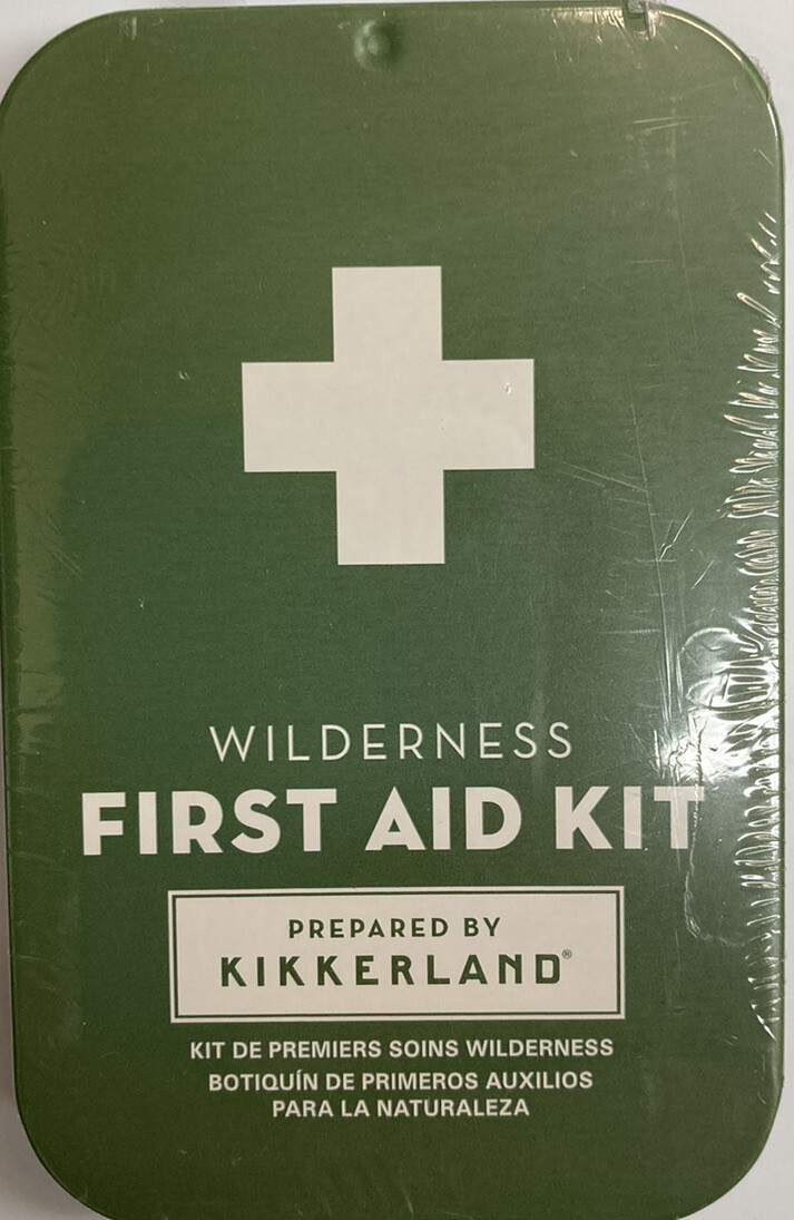 KIKKERLAND 19 Piece Outdoor Excursion Reusable Tin Wilderness First Aid Kit