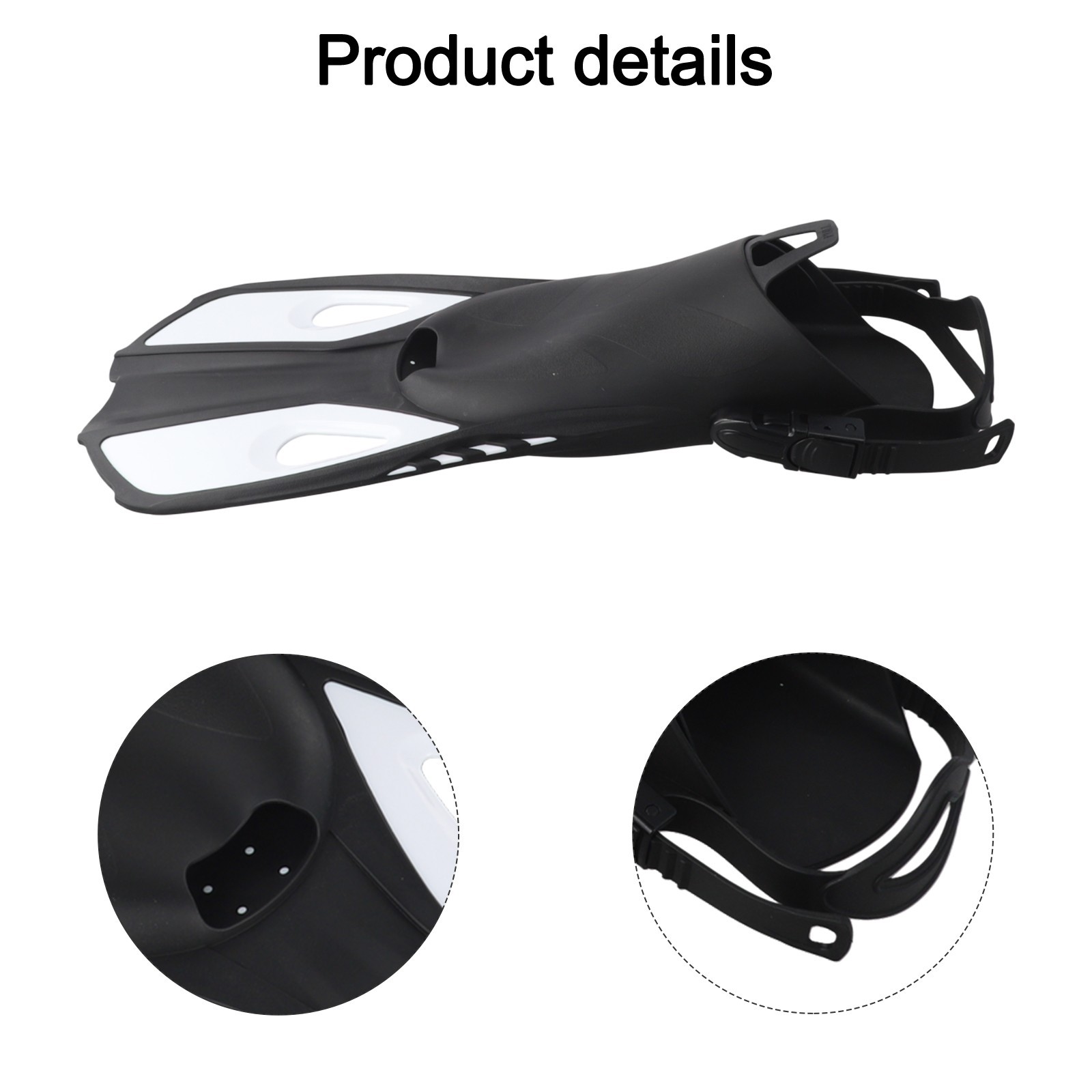 Long Distance Swimming Fins Featuring Adjustable Design for Secure Fit