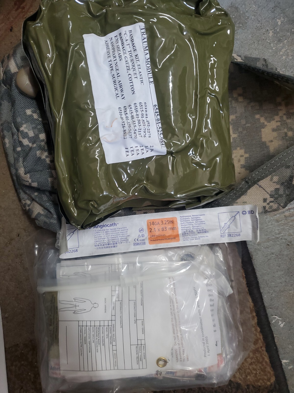 ACU-MAX IFAK Military First Aid Kit Trauma With Tourniquet And Extra Check Pi
