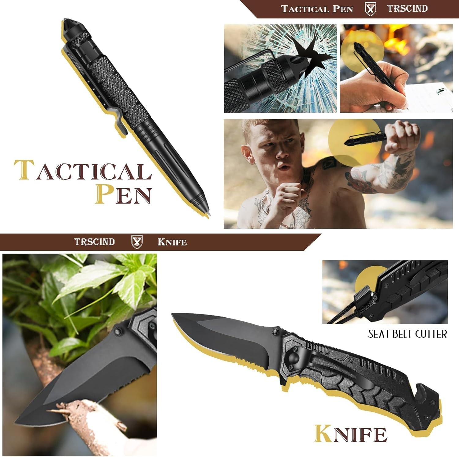 Lightweight and Durable 14 in 1 Survival Kit – Essential Gear for Adventurers