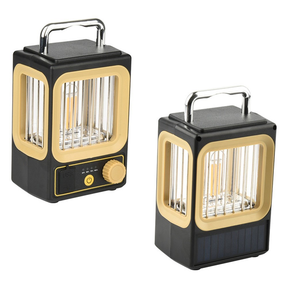 Rechargeable Solar Lantern with Adjustable Light Intensity for Outdoors