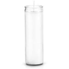 🎯 Emergency Candle 8 inch Glass pillar Lasts at Least 80 Hours 3 Pack