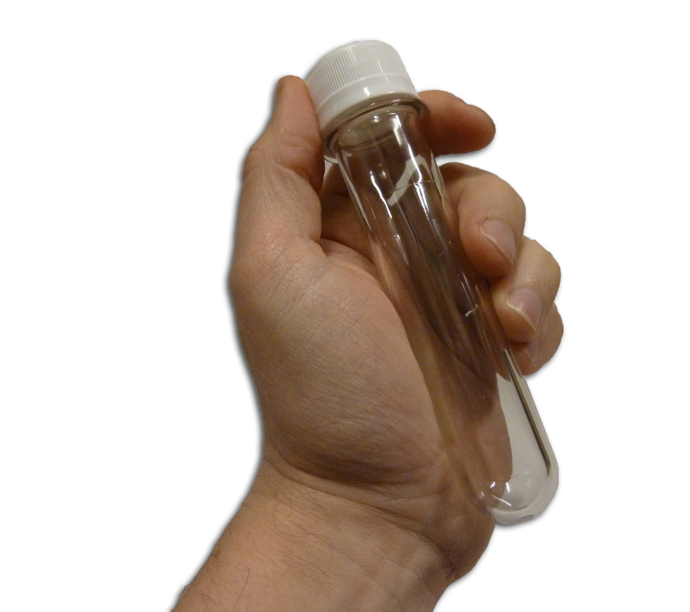 Cache Tube 5 pack Clear Waterproof Storage Container Baby Soda Bottle Preform
