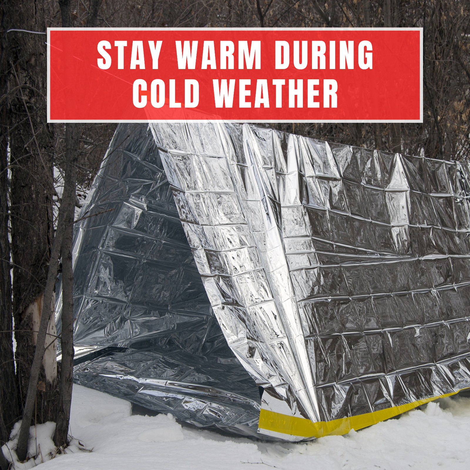 [BULK DEAL] 48x Pack Emergency Reflective Tube Tent for Two People