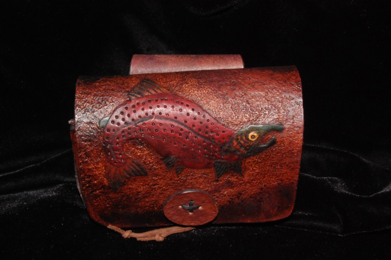 Salmon Bush Craft Leather Belt Bag