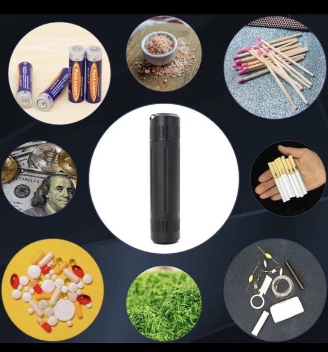 Aluminium Survival Kit Waterproof Sealed Pill Bottle An EDC must